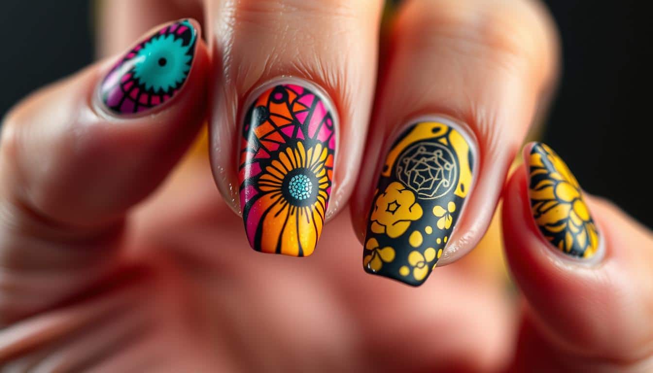 Chameleon-safe nail art