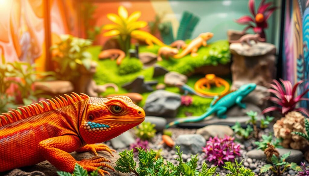 color psychology in reptile habitats