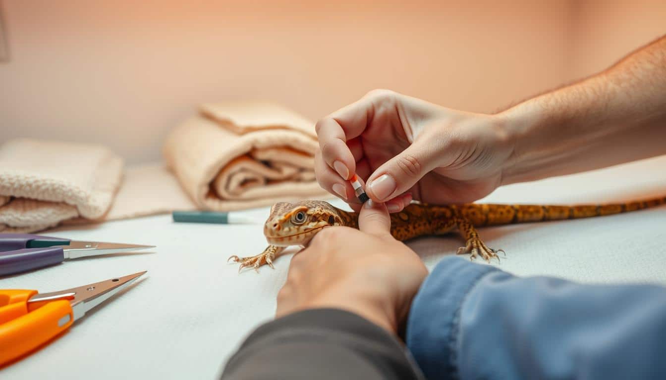 safe nail painting around pet reptiles