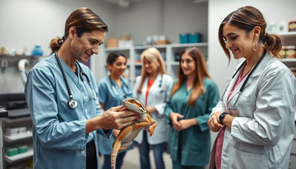 veterinarians guiding safe pet care practices