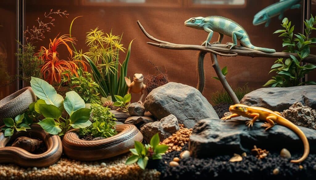 Reptile species and care requirements